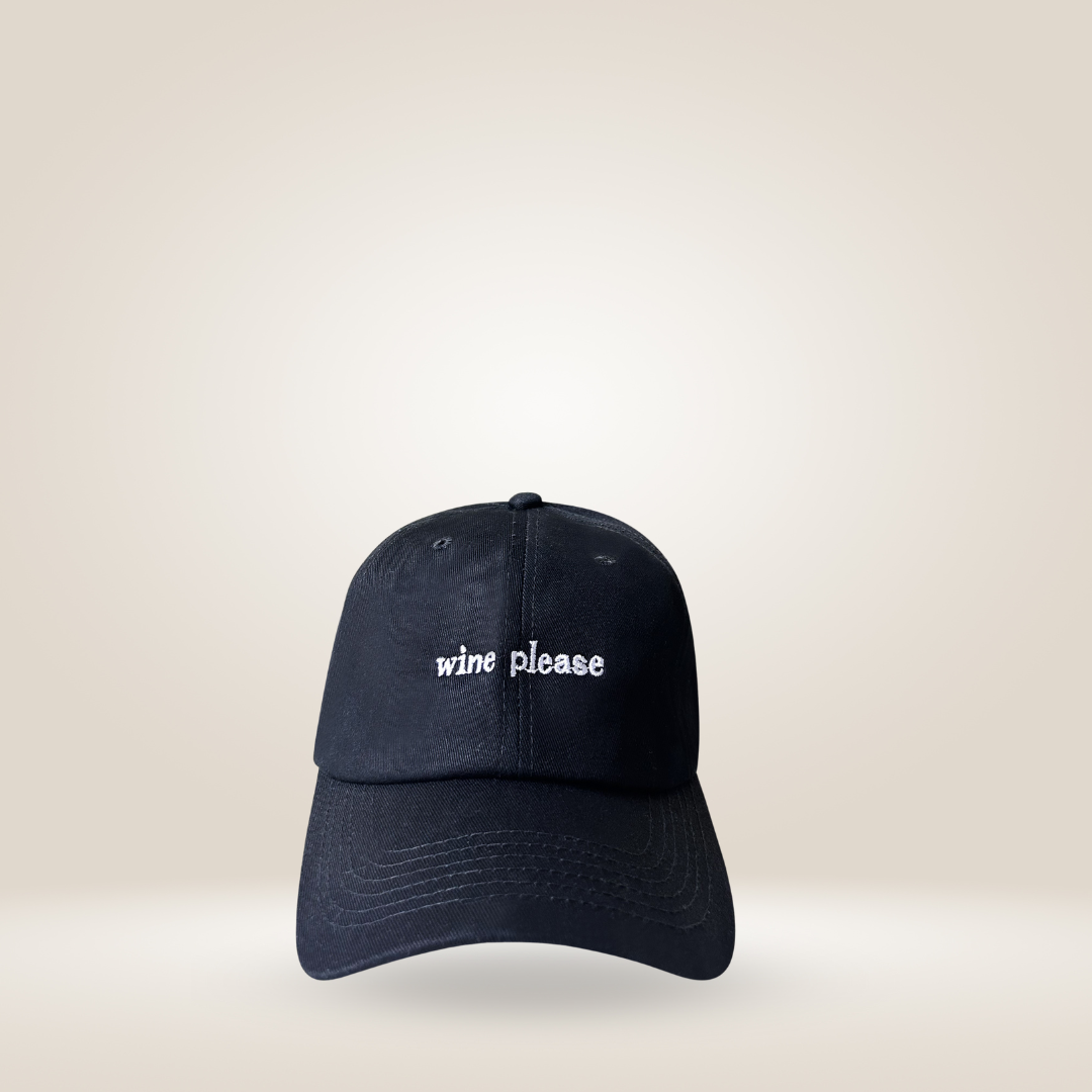 Wine Please Baseball Cap